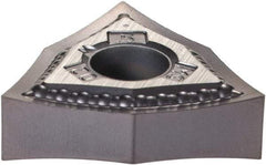 Kennametal - WNMG430.5 MS Grade KCU10 Carbide Turning Insert - TiAlN Finish, 80° Trigon, 1/2" Inscr Circle, 3/16" Thick, 0.008" Corner Radius - Benchmark Tooling