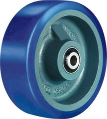 Hamilton - 6 Inch Diameter x 2 Inch Wide, Polyurethane on Cast Iron Caster Wheel - 1,300 Lb. Capacity, 2-1/2 Inch Hub Length, 1/2 Inch Axle Diameter, Sealed Precision Ball Bearing - Benchmark Tooling