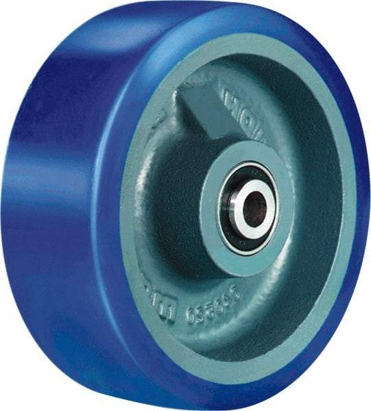 Hamilton - 6 Inch Diameter x 1-1/2 Inch Wide, Polyurethane on Cast Iron Caster Wheel - 680 Lb. Capacity, 2 Inch Hub Length, 1/2 Inch Axle Diameter, Sealed Precision Ball Bearing - Benchmark Tooling