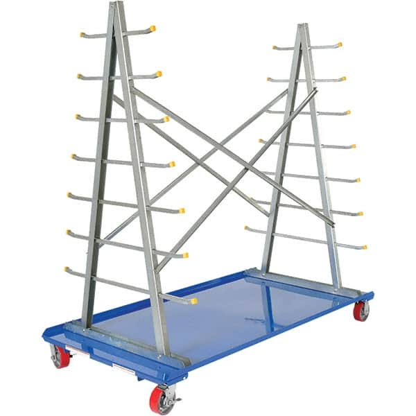 Vestil - 4,000 Lb Capacity Steel A-Frame Cart - Exact Industrial Supply