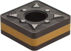 Iscar - SNMG433 TF Grade IC8250 Carbide Turning Insert - TiCN/Al2O3/TiN Finish, 90° Square, 1/2" Inscr Circle, 3/16" Thick, 3/64" Corner Radius - Benchmark Tooling