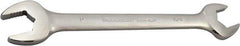 Paramount - 15/16" x 1" Standard Open End Wrench - 11-17/32" OAL, Double End, Full Polish Finish, 15° Head Angle - Benchmark Tooling