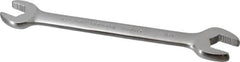 Paramount - 7/16" x 1/2" Standard Open End Wrench - 6-9/64" OAL, Double End, Full Polish Finish, 15° Head Angle - Benchmark Tooling