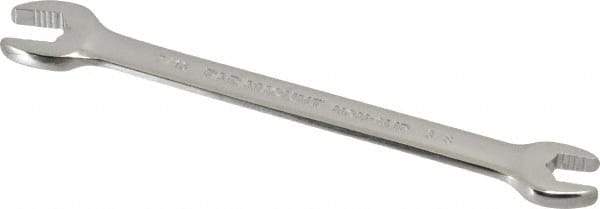 Paramount - 3/8" x 7/16" Standard Open End Wrench - 5-3/4" OAL, Double End, Full Polish Finish, 15° Head Angle - Benchmark Tooling