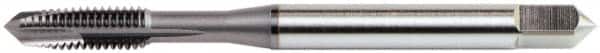 OSG - 1/4-28 UNF, 3 Flute, Nitride Finish, Vanadium High Speed Steel Spiral Point Tap - Plug Chamfer, Right Hand Thread, 2-1/2" OAL, 1" Thread Length, 0.255" Shank Diam, 3B Class of Fit, Series 11016 - Exact Industrial Supply