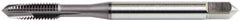 OSG - 1/4-20 UNC, 3 Flute, TiCN Finish, Vanadium High Speed Steel Spiral Point Tap - Plug Chamfer, Right Hand Thread, 3-5/32" OAL, 1" Thread Length, 0.255" Shank Diam, 3B Class of Fit, Series 11017 - Exact Industrial Supply