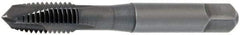 OSG - #6-32 UNC, 2 Flute, Oxide Finish, Vanadium High Speed Steel Spiral Point Tap - Plug Chamfer, Right Hand Thread, 2" OAL, 11/16" Thread Length, 0.141" Shank Diam, 2B Class of Fit, Series 300 - Exact Industrial Supply