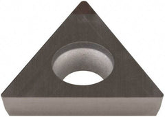Sumitomo - NU-TPGA331 Grade BN2000 PCBN Turning Insert - Uncoated, 60° Triangle, 3/8" Inscr Circle, 3/16" Thick, 1/64" Corner Radius - Benchmark Tooling