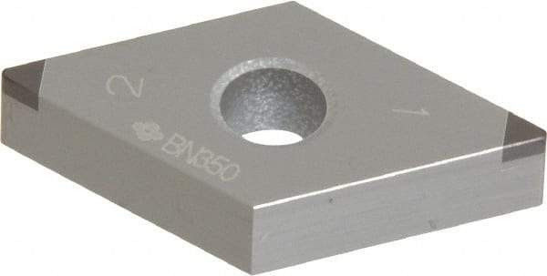 Sumitomo - 2NU-DNGA431 Grade BN350 PCBN Turning Insert - Uncoated, 55° Diamond, 1/2" Inscr Circle, 3/16" Thick, 1/64" Corner Radius - Benchmark Tooling