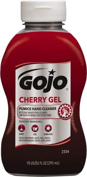 GOJO - 10 oz Bottle Gel Hand Cleaner - Red, Cherry Scent - Benchmark Tooling