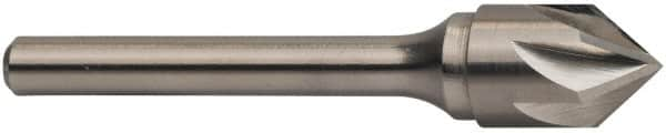 Keo - 3/16" Head Diam, 3/16" Shank Diam, 6 Flute 82° Solid Carbide Countersink - Bright Finish, 2" OAL, Single End - Benchmark Tooling