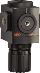 ARO/Ingersoll-Rand - 1 NPT Port, 290 CFM, Aluminum Heavy-Duty Regulator - 0 to 140 psi Range, 250 Max psi Supply Pressure, 1/8" Gauge Port Thread, 4.091" Wide x 7.223" High - Benchmark Tooling