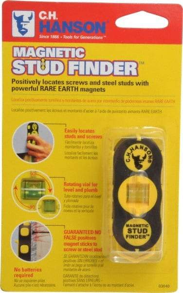 C.H. Hanson - 1" Deep Scan Magnetic Stud Finder - Detects Studs & Joists - Benchmark Tooling