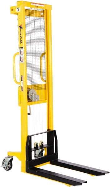 Vestil - 770 Lb Capacity, 59" Lift Height, Portable Workstation Manually Operated Lift - Benchmark Tooling