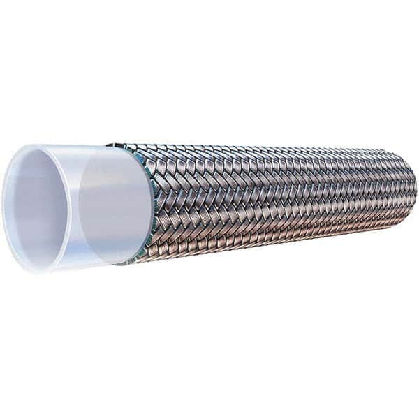 Parker - 5/16" ID x 7/16" OD, 2,500 psi Work Pressure Hydraulic Hose - 4" Radius, PTFE, -100°F to 450°F - Benchmark Tooling