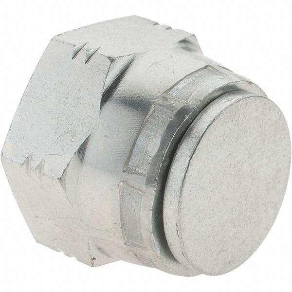 Parker - Male Steel Hydraulic Hose Coupler Dust Cap - -8 Hose Size, 1/2" Hose Diam - Benchmark Tooling