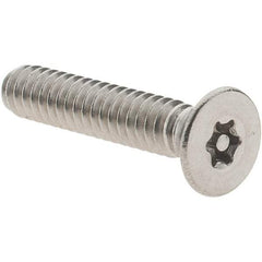 Value Collection - #10-24 UNC Pin In Torx Drive, Flat Screw - Grade 18-8 Stainless Steel, Uncoated, 1" OAL - Benchmark Tooling