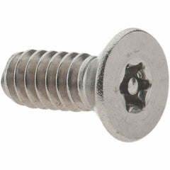 Value Collection - #10-24 UNC Pin In Torx Drive, Flat Screw - Grade 18-8 Stainless Steel, Uncoated, 1/2" OAL - Benchmark Tooling