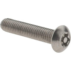 Value Collection - #10-32 UNF Pin In Torx Drive, Button Screw - Grade 18-8 Stainless Steel, Uncoated, 1" Length Under Head - Benchmark Tooling
