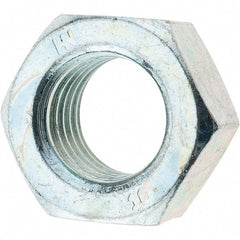 Value Collection - M16x2.00 Metric Coarse Steel Right Hand Hex Nut - 24mm Across Flats, 13mm High, Zinc-Plated Finish - Benchmark Tooling