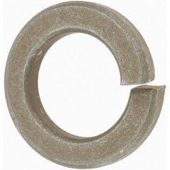 Value Collection - 7/8", 0.219" Thick Split Lock Washer - AISI 4037 Alloy Steel, Zinc Yellow Dichromate Finish, 0.878" Min ID, 0.894" Max ID, 1.459" Max OD - Benchmark Tooling
