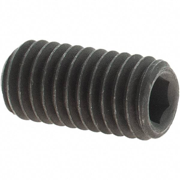 Value Collection - M8x1.25 Metric Coarse, 16mm OAL, Cup Point Set Screw - Grade 14.9 (45H) Alloy Steel, 4mm Key - Benchmark Tooling