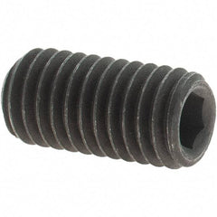 Value Collection - M8x1.25 Metric Coarse, 16mm OAL, Cup Point Set Screw - Grade 14.9 (45H) Alloy Steel, 4mm Key - Benchmark Tooling