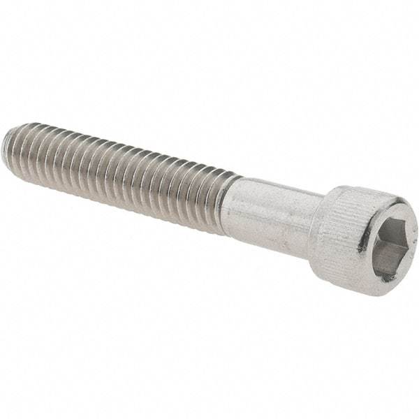 Made in USA - 5/16-18 UNC Hex Socket Drive, Socket Cap Screw - Grade 316 Stainless Steel, 2" Length Under Head - Benchmark Tooling