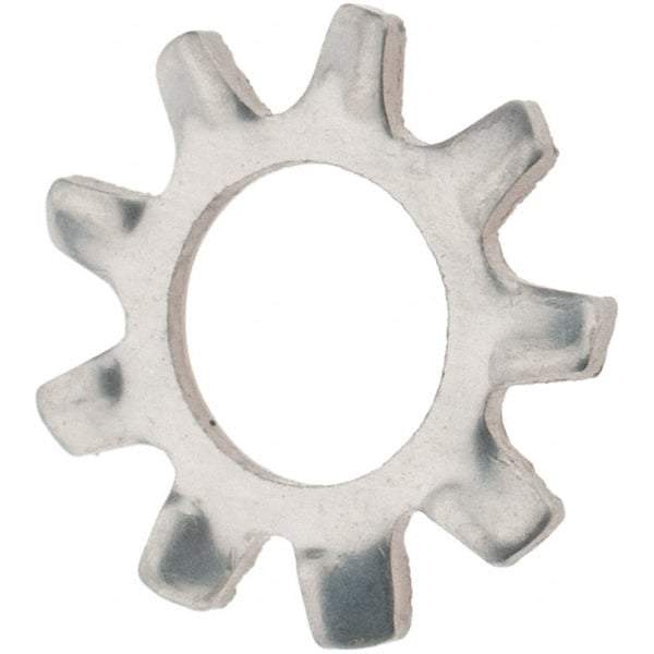 Value Collection - #10 Screw, 0.204" ID, Stainless Steel External Tooth Lock Washer - 0.41" OD, Grade 410 - Benchmark Tooling