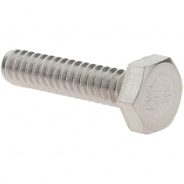 Value Collection - #6-32 UNC, 5/8" Length Under Head Hex Drive Machine Screw - Hex Head, Grade 18-8 Stainless Steel, Uncoated, Without Washer - Benchmark Tooling