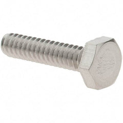 Value Collection - #6-32 UNC, 5/8" Length Under Head Hex Drive Machine Screw - Hex Head, Grade 18-8 Stainless Steel, Uncoated, Without Washer - Benchmark Tooling