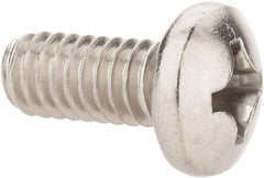 Value Collection - #12-24 UNC, 1/2" Length Under Head Phillips Drive Machine Screw - Pan Head, Grade 18-8 Stainless Steel, Uncoated, Without Washer - Benchmark Tooling