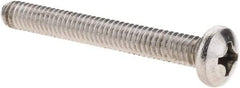 Value Collection - 1/4-20 UNC, 2-1/4" Length Under Head Phillips Drive Machine Screw - Pan Head, Grade 18-8 Stainless Steel, Uncoated, Without Washer - Benchmark Tooling