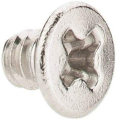 Value Collection - #2-56 UNC, 1/8" OAL Phillips Drive Machine Screw - Flat Head, Grade 18-8 Stainless Steel, Uncoated, Without Washer - Benchmark Tooling