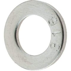 Value Collection - M6 Screw, Grade 316 Stainless Steel Standard Flat Washer - 6.4mm ID x 12mm OD, Plain Finish - Benchmark Tooling