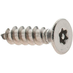 Value Collection - #10 Flat Head Torx Sheet Metal Screw - Stainless Steel, 3/4" OAL, Grade 18-8, T25 Drive - Benchmark Tooling