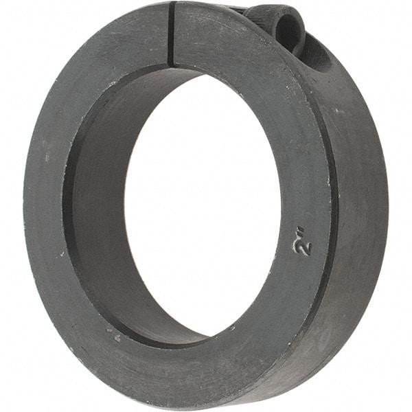 Value Collection - 2" Bore, Steel, One Piece Clamp Collar - 3" Outside Diam, 11/16" Wide - Benchmark Tooling