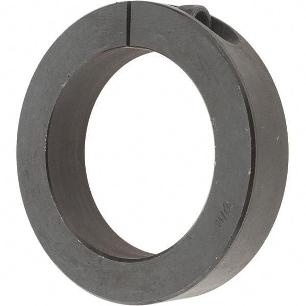 Value Collection - 2-7/16" Bore, Steel, One Piece One Piece Split Shaft Collar - 3-1/2" Outside Diam, 3/4" Wide - Benchmark Tooling