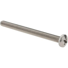 Value Collection - #10-24 UNC, 2-1/2" Length Under Head Phillips Drive Machine Screw - Pan Head, Grade 18-8 Stainless Steel, Uncoated, Without Washer - Benchmark Tooling