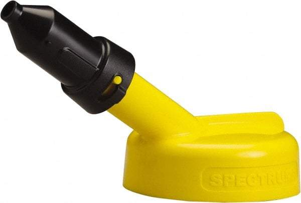 Trico - 4 Gal Capacity Polyethylene Oil Storage System - 1/2" Tip OD, 7" Straight Spout, Yellow - Benchmark Tooling