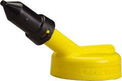 Trico - 4 Gal Capacity Polyethylene Oil Storage System - 1/4" Tip OD, 7" Straight Spout, Yellow - Benchmark Tooling