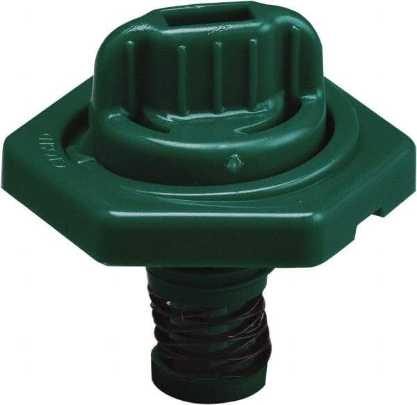 Trico - 4 Gal Capacity Polyethylene Oil Storage System - 7" Straight Spout, Dark Green - Benchmark Tooling