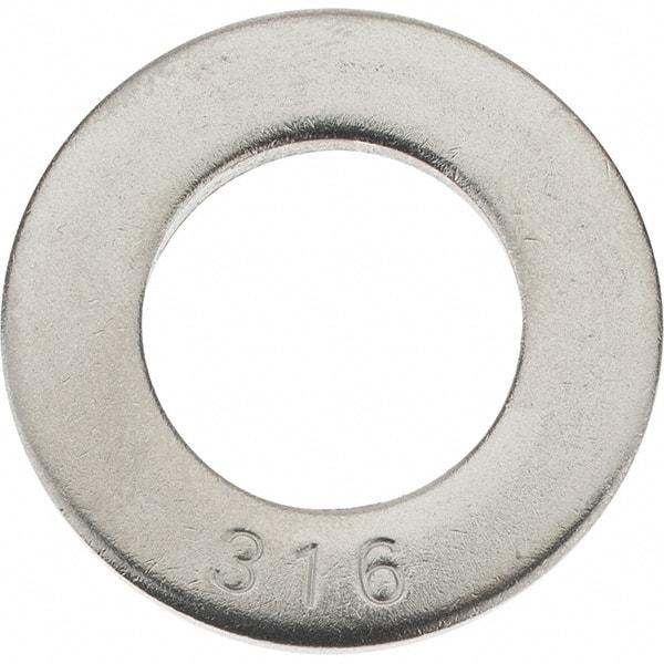 Value Collection - 3/4" Screw, Grade 316 Stainless Steel SAE Flat Washer - 13/16" ID x 2" OD, 0.148" Thick - Benchmark Tooling