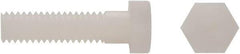 Electro Hardware - 5/16-18 UNC, 1" Length Under Head Hex Head Cap Screw - Fully Threaded, Grade 6/6 Nylon, Uncoated, 1/2" Hex - Benchmark Tooling