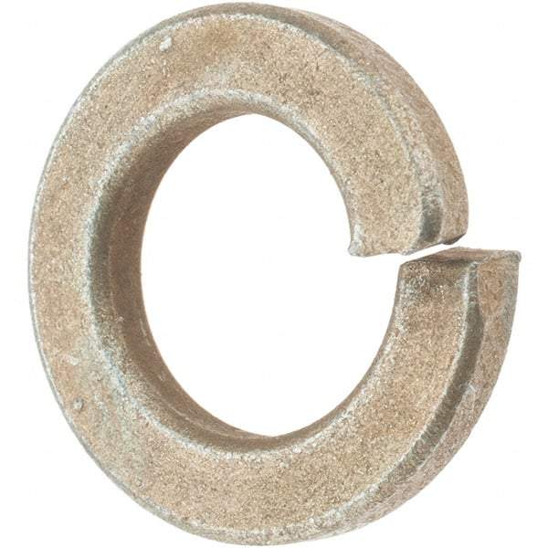 Value Collection - 9/16", 0.141" Thick Split Lock Washer - AISI 4037 Alloy Steel, Zinc Yellow Dichromate Finish, 0.564" Min ID, 0.574" Max ID, 0.965" Max OD - Benchmark Tooling