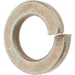 Value Collection - 9/16", 0.141" Thick Split Lock Washer - AISI 4037 Alloy Steel, Zinc Yellow Dichromate Finish, 0.564" Min ID, 0.574" Max ID, 0.965" Max OD - Benchmark Tooling
