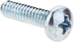 Value Collection - #10-24 UNC, 3/4" Length Under Head Phillips Drive Machine Screw - Pan Head, Grade 2 Steel, Zinc-Plated Finish, Without Washer - Benchmark Tooling