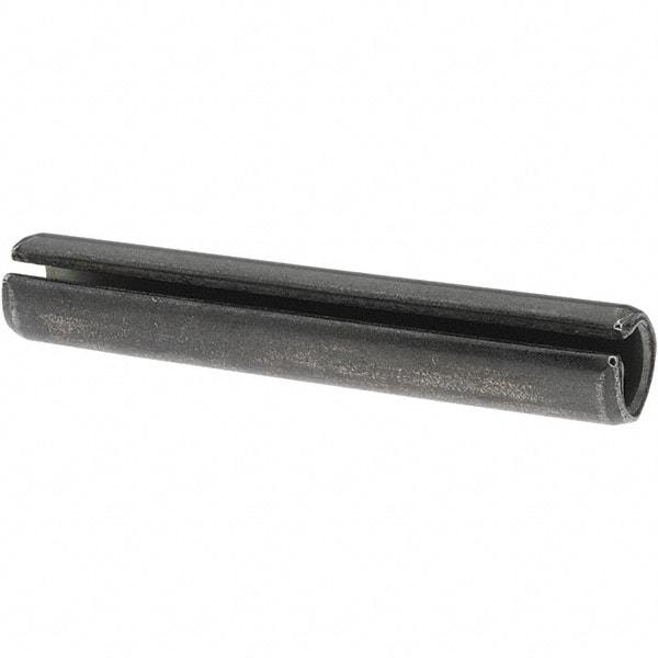 Value Collection - 1/2" Diam x 3" Long Slotted Spring Pin - Grade 1070-1090 Alloy Steel, Black Oxide Finish - Benchmark Tooling