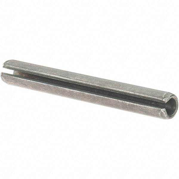 Value Collection - 7/32" Diam x 1-3/4" Long Slotted Spring Pin - Grade 1070-1090 Alloy Steel, Uncoated - Benchmark Tooling