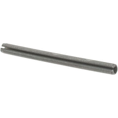 Value Collection - 5/64" Diam x 1" Long Slotted Spring Pin - Grade 1070-1090 Alloy Steel, Uncoated - Benchmark Tooling